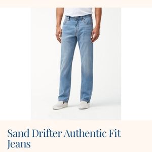 Tommy Bahama Sand Drifter Authentic Fit Light Wash Denim Jeans 35x30
